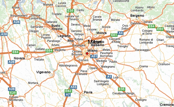 milano region map